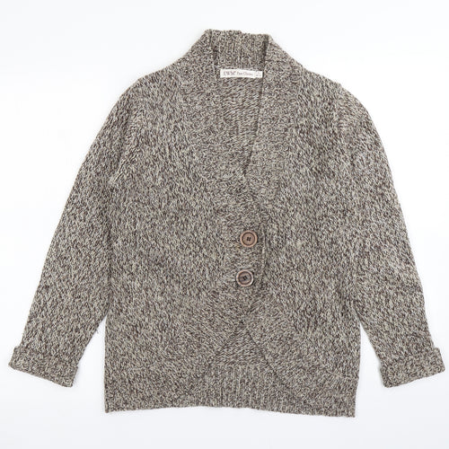 EWM Pure Classics Womens Brown  Knit Cardigan Jumper Size S