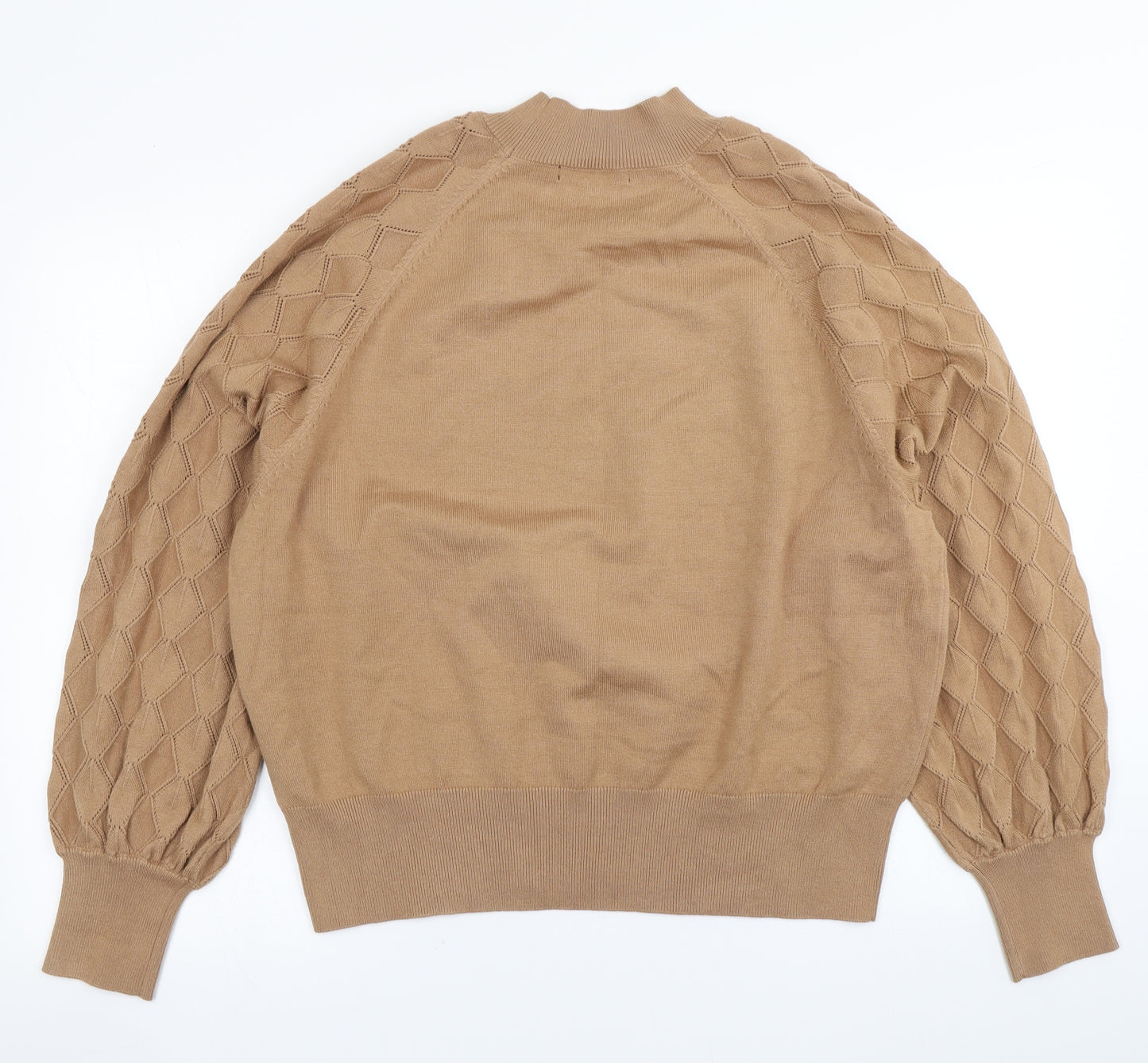 Peacocks Womens Brown  Knit Pullover Jumper Size XL