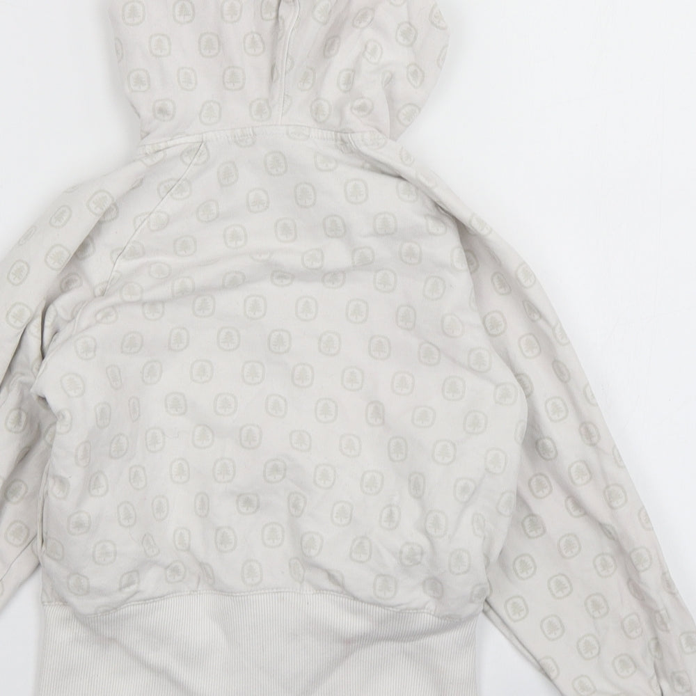 Nike Girls White Spotted  Full Zip Hoodie Size 7-8 Years