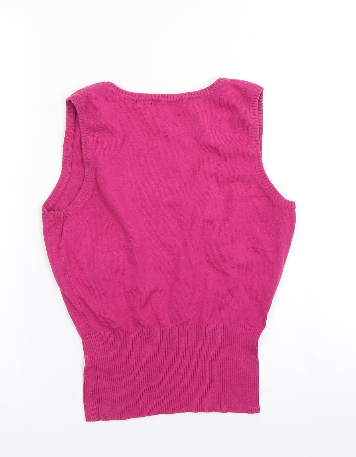 Atmosphere Womens Pink  Knit Vest Jumper Size 12