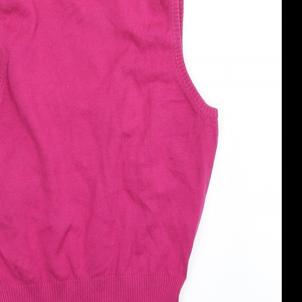 Atmosphere Womens Pink  Knit Vest Jumper Size 12