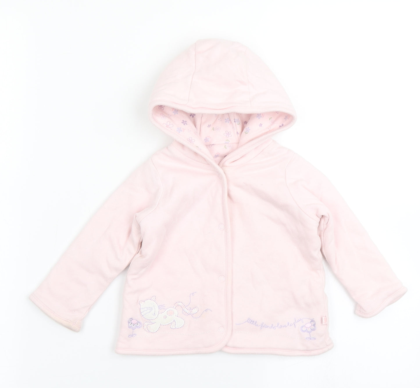 Marks & Spencer Girls Pink   Jacket  Size 3-6 Months