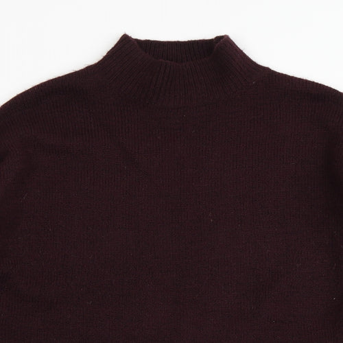 Papaya Womens Purple  Knit Pullover Jumper Size S