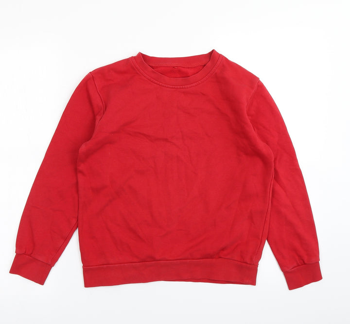George Boys Red   Pullover Sweatshirt Size 10-11 Years