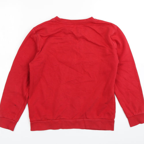 George Boys Red   Pullover Sweatshirt Size 10-11 Years