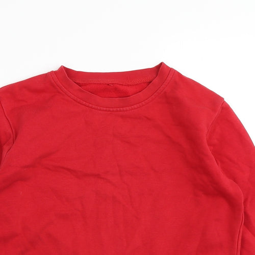 George Boys Red   Pullover Sweatshirt Size 10-11 Years