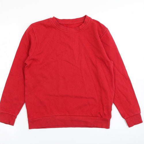 George Boys Red   Pullover Sweatshirt Size 10-11 Years