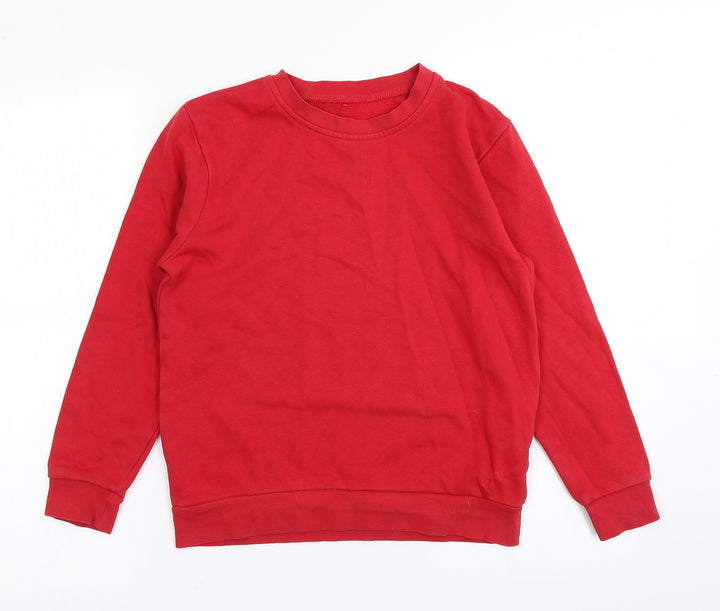 George Boys Red   Pullover Sweatshirt Size 10-11 Years