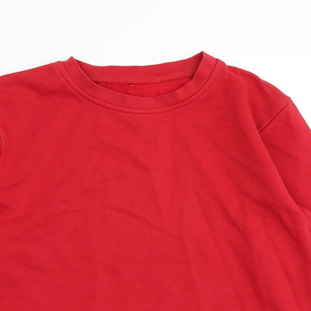 George Boys Red   Pullover Sweatshirt Size 10-11 Years
