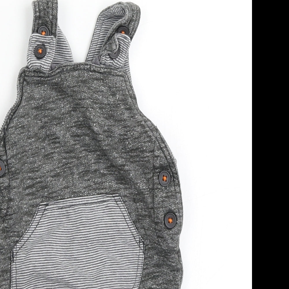 George Boys Grey   Dungaree One-Piece Size 0-3 Months