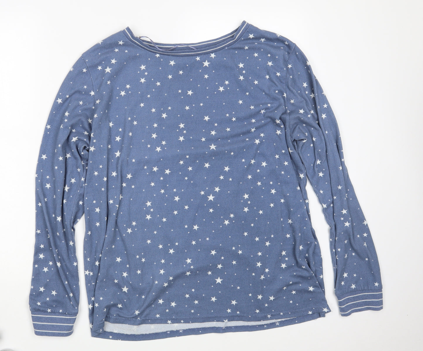 Primark Womens Blue Argyle/Diamond  Top Pyjama Top Size 18