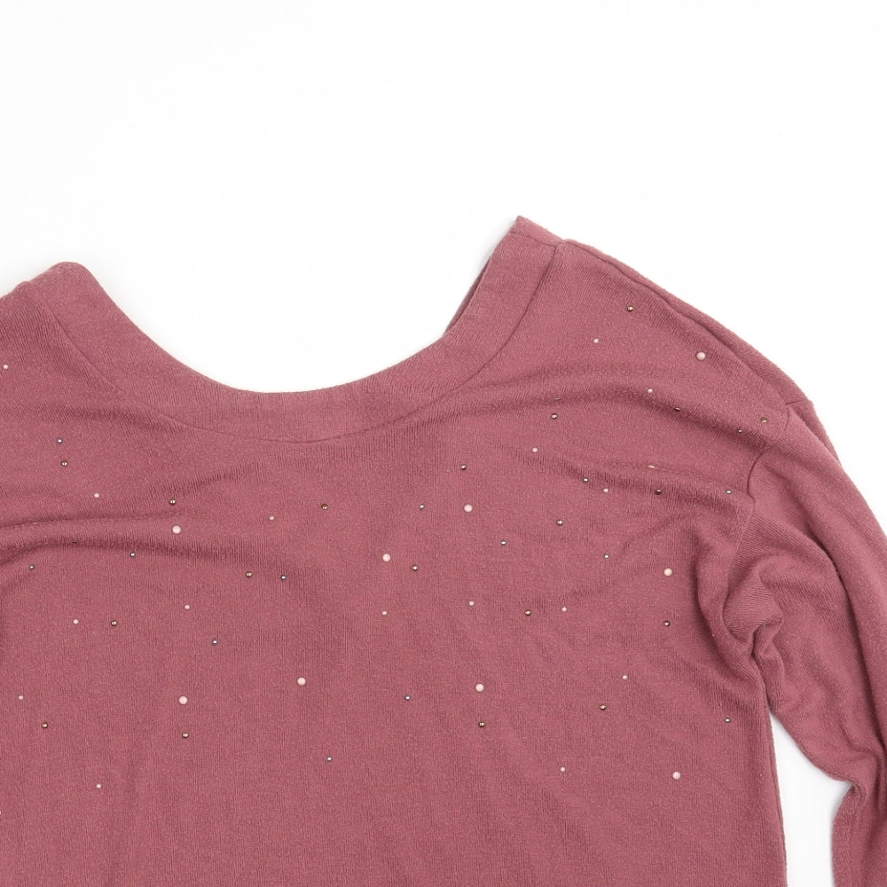 NEXT Womens Pink   Pullover Sweatshirt Size 18