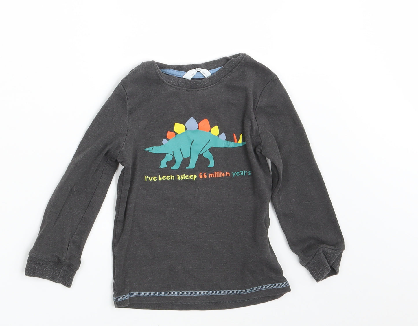 M&S Boys Black   Pullover Sweatshirt Size 2-3 Years