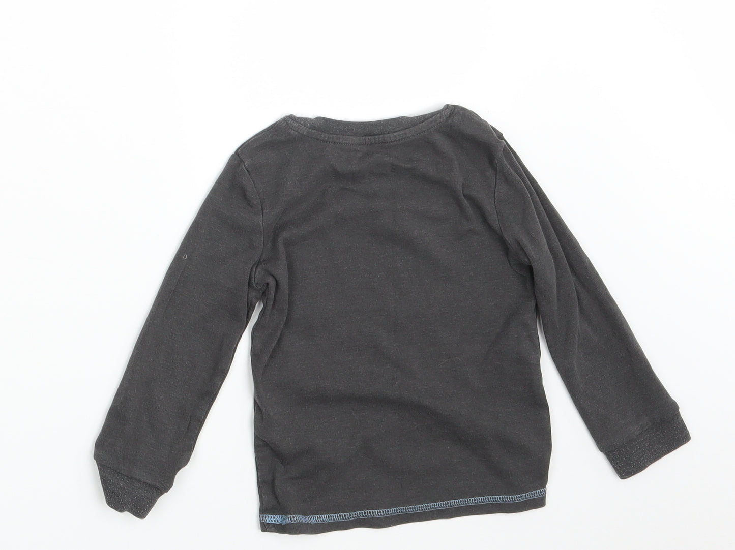 M&S Boys Black   Pullover Sweatshirt Size 2-3 Years