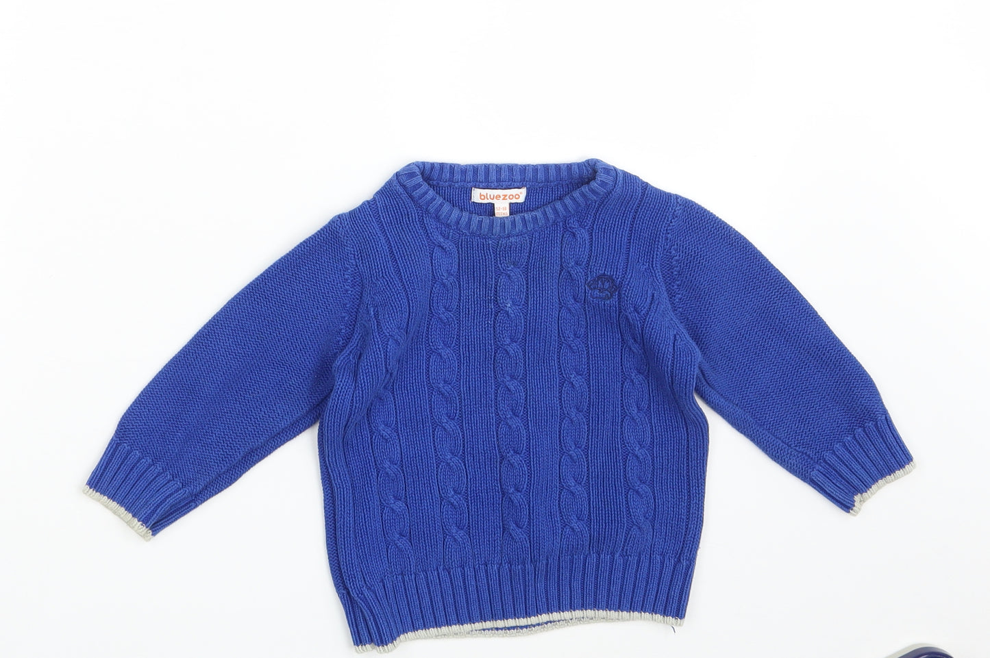 Blue Zoo Baby Blue  Knit Pullover Jumper Size 12-18 Months
