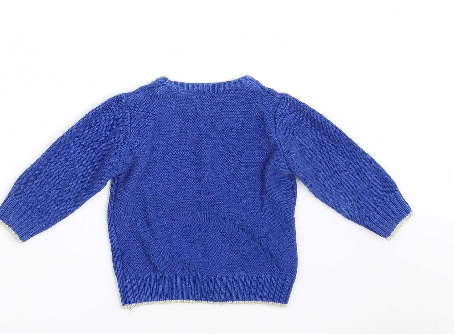 Blue Zoo Baby Blue  Knit Pullover Jumper Size 12-18 Months