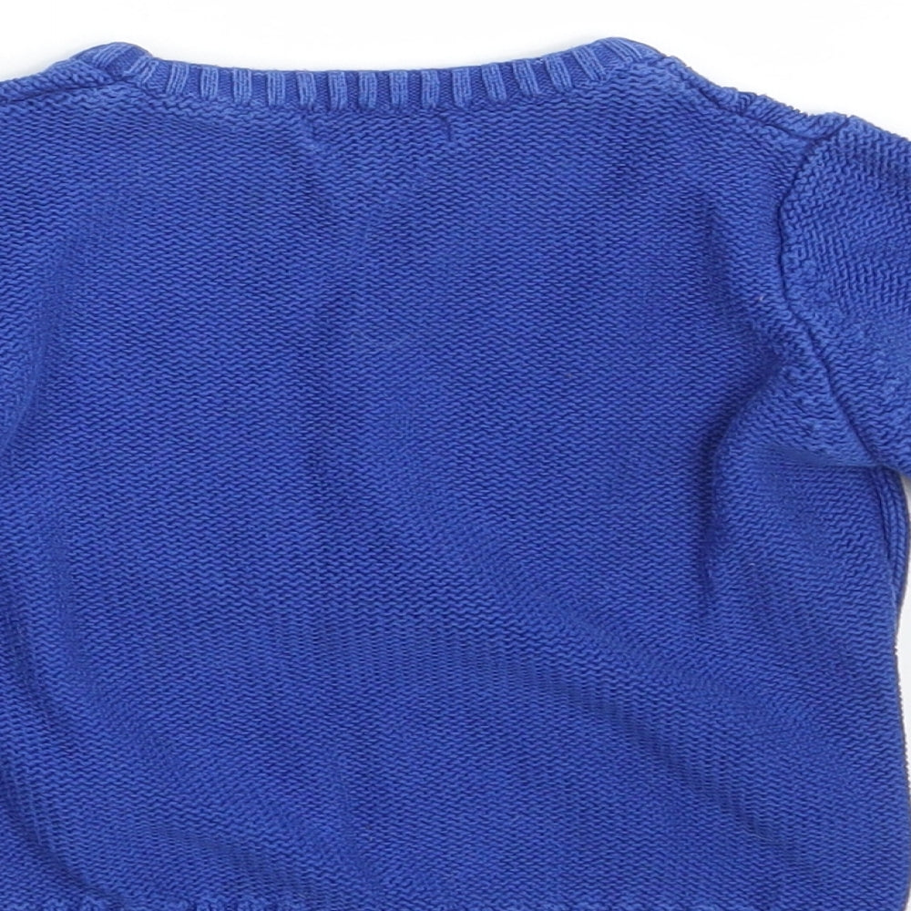 Blue Zoo Baby Blue  Knit Pullover Jumper Size 12-18 Months