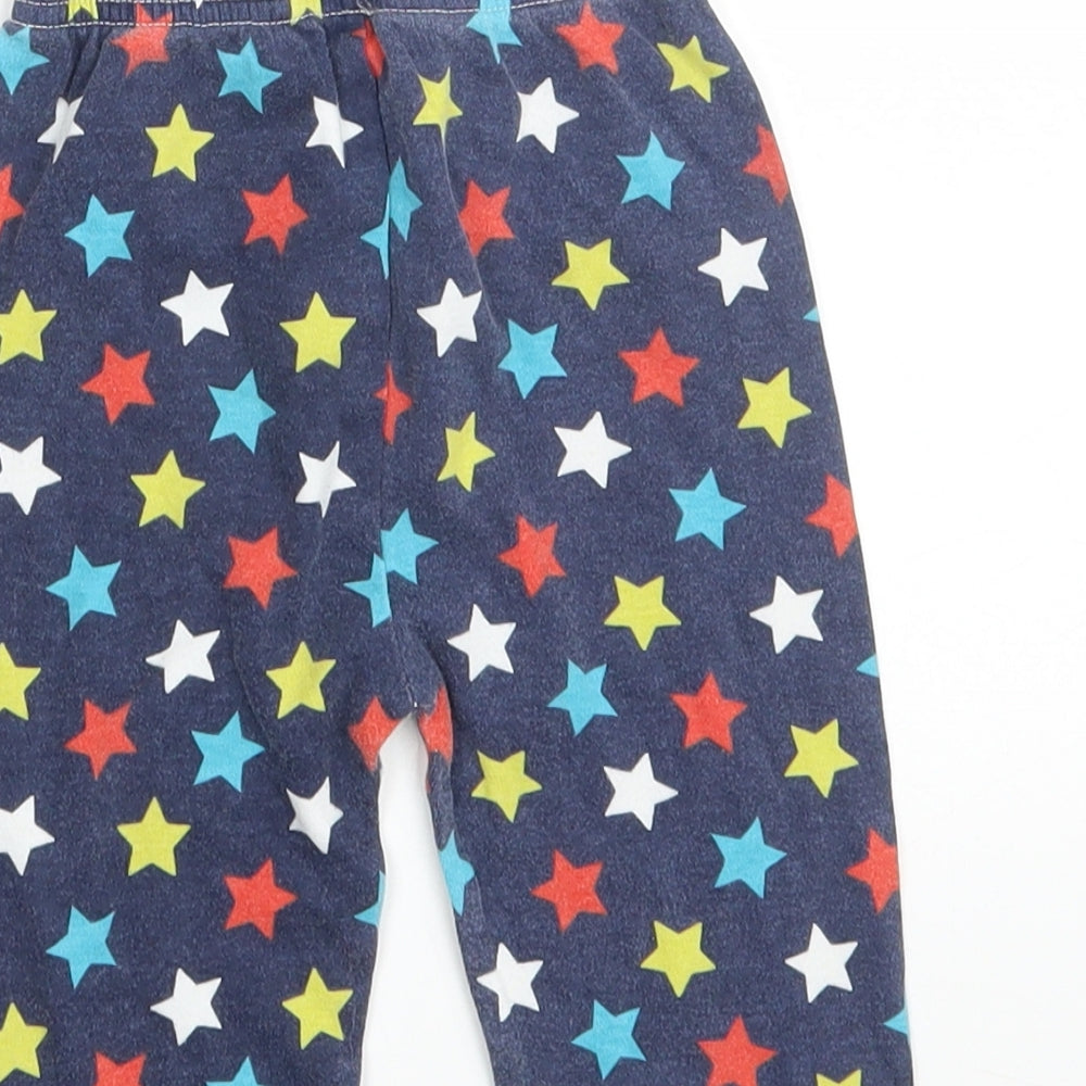 George Baby Blue Fair Isle  Jogger Leggings Size 12-18 Months  - Waist 16in; Inside  leg 9in