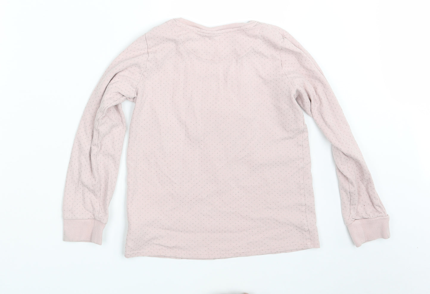NEXT Girls Pink Polka Dot  Top Pyjama Top Size 10-11 Years  - Unicorn