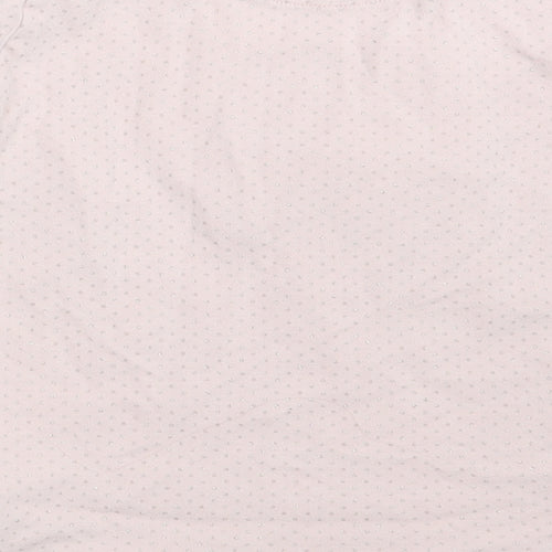 NEXT Girls Pink Polka Dot  Top Pyjama Top Size 10-11 Years  - Unicorn
