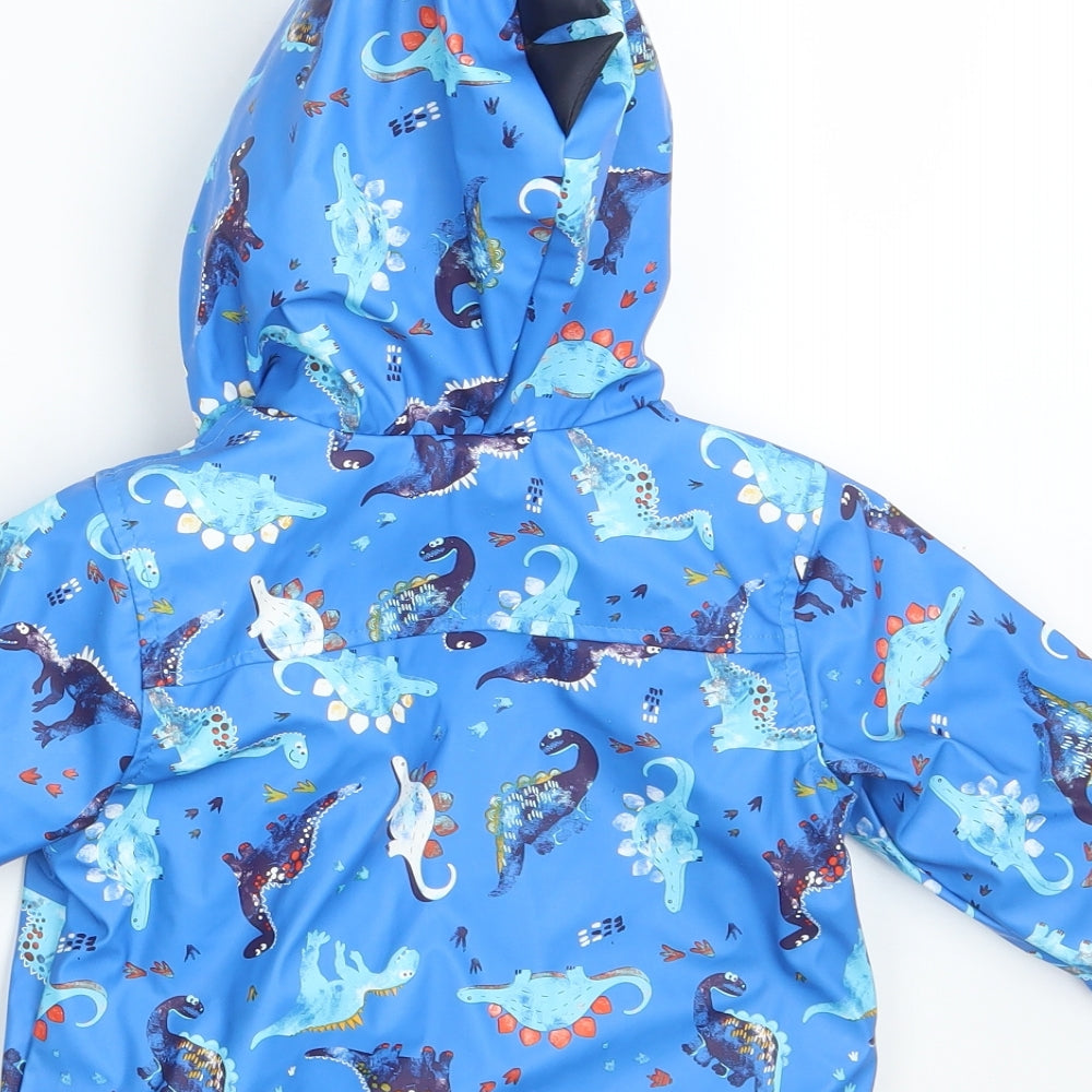 Matalan Boys Blue Animal Print  Jacket  Size 12-18 Months