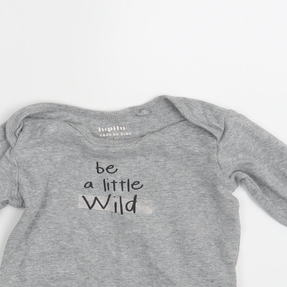 Lupilo Girls Grey   Romper One-Piece Size 12-18 Months