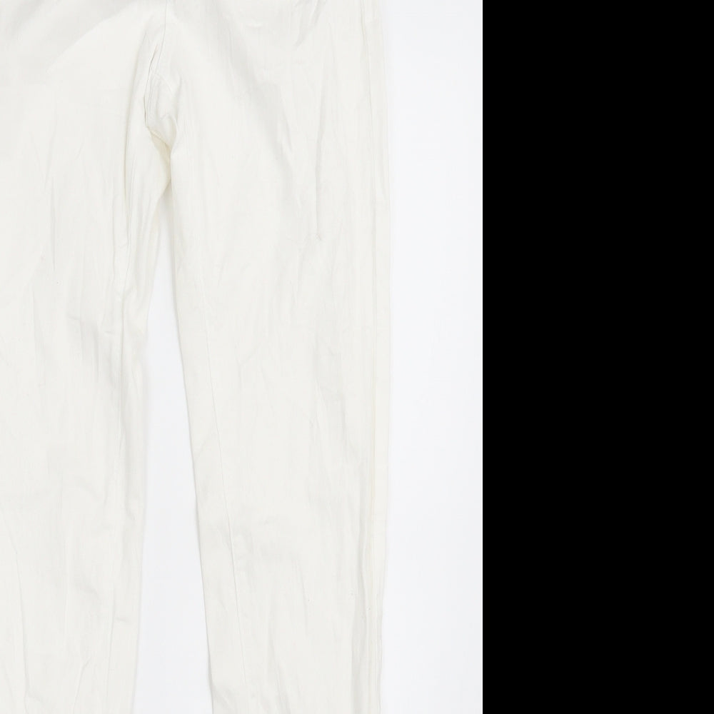 Denim Co.  Womens White  Denim Skinny Jeans Size 6 L30.5 in