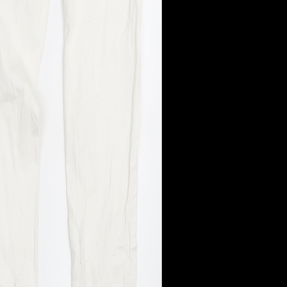 Denim Co.  Womens White  Denim Skinny Jeans Size 6 L30.5 in