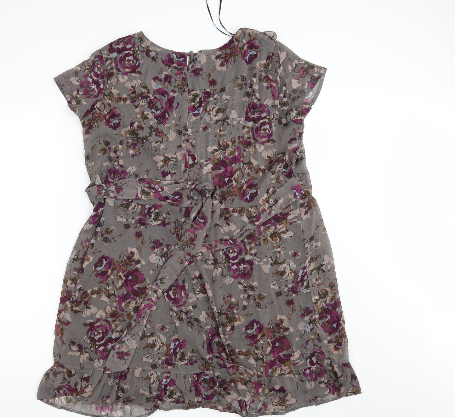 TU Womens Purple Fair Isle  Fit & Flare  Size 18