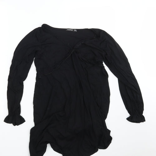 Boohoo Womens Black   T-Shirt Dress  Size 12