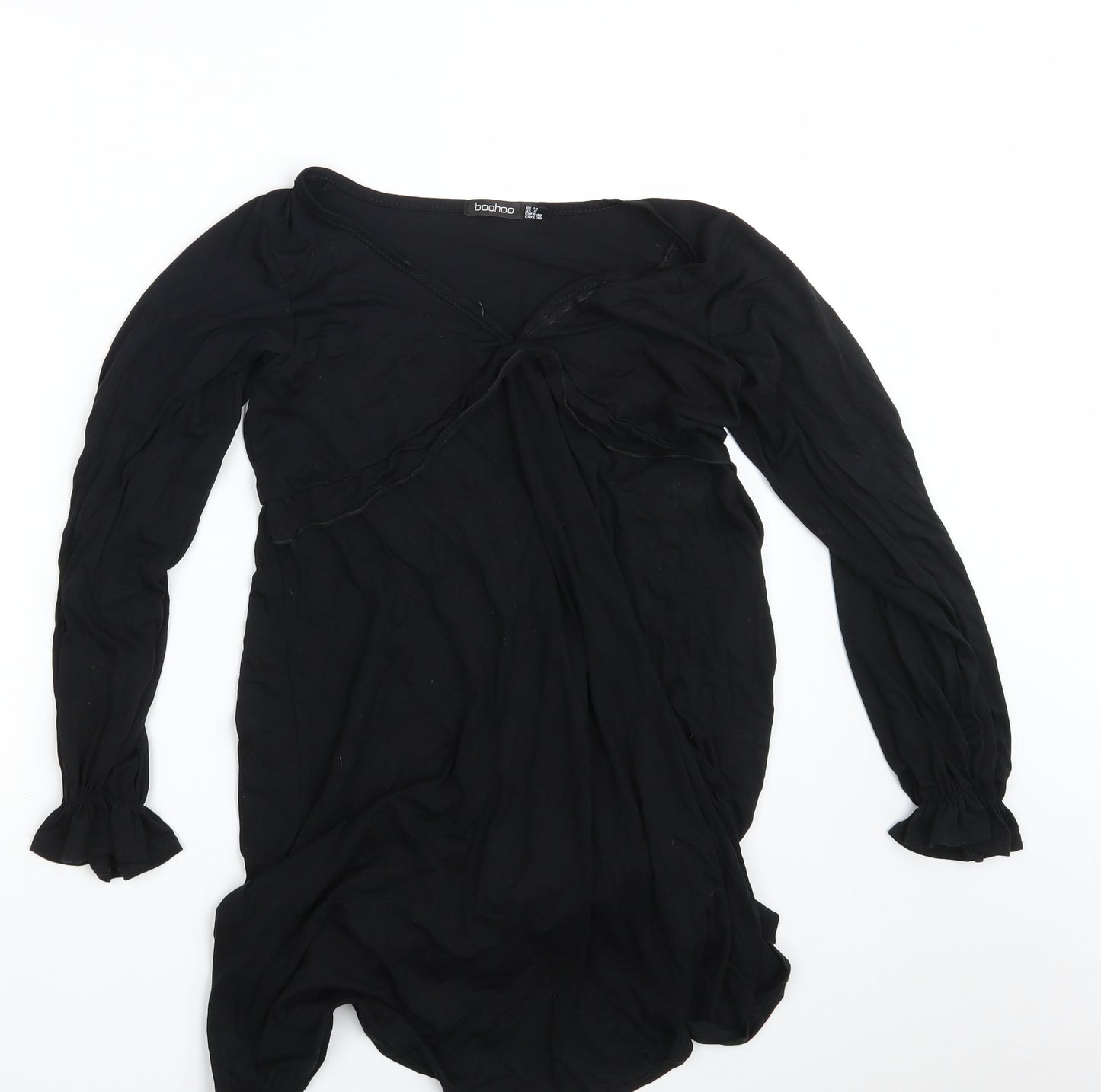 Boohoo Womens Black   T-Shirt Dress  Size 12