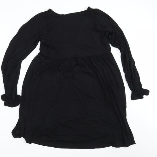 Boohoo Womens Black   T-Shirt Dress  Size 12