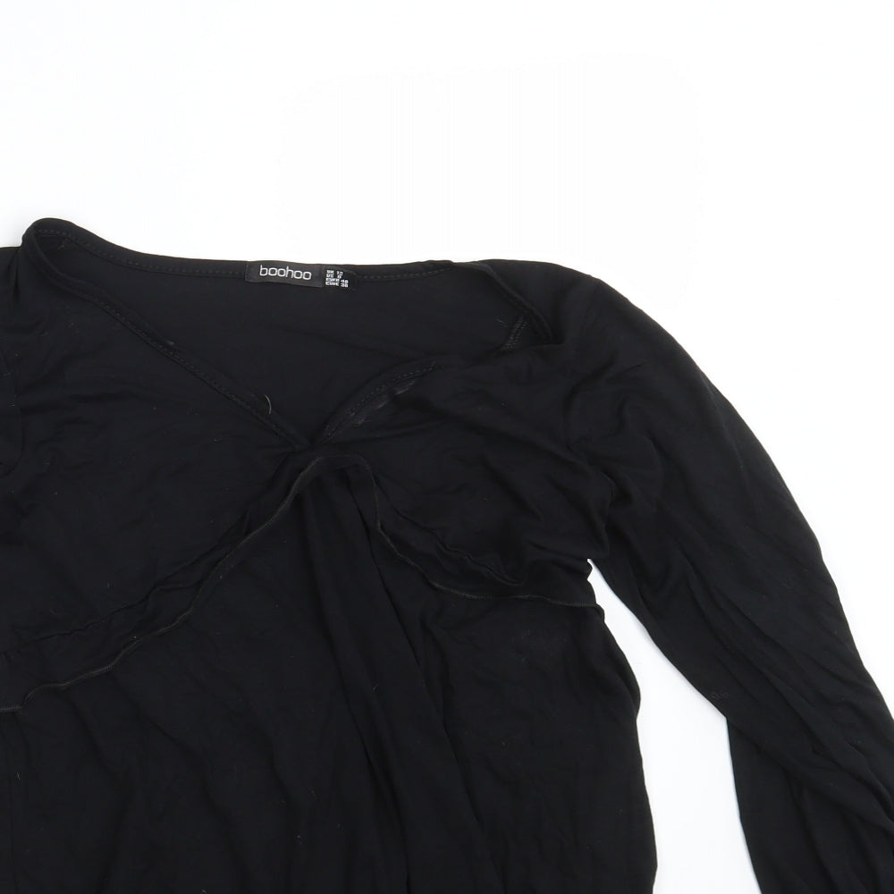 Boohoo Womens Black   T-Shirt Dress  Size 12