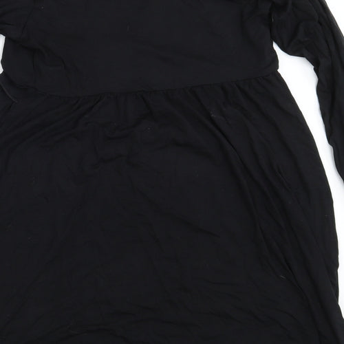 Boohoo Womens Black   T-Shirt Dress  Size 12