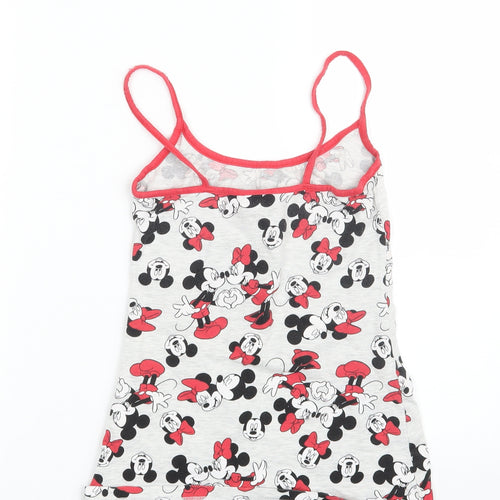 Primark Womens Grey Animal Print  Camisole Tank Size 6  - Minnie Mouse