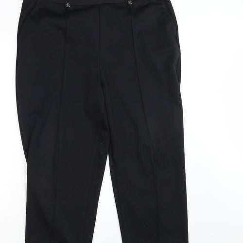 BM Collection Womens Black   Dress Pants Trousers Size 18 L25 in