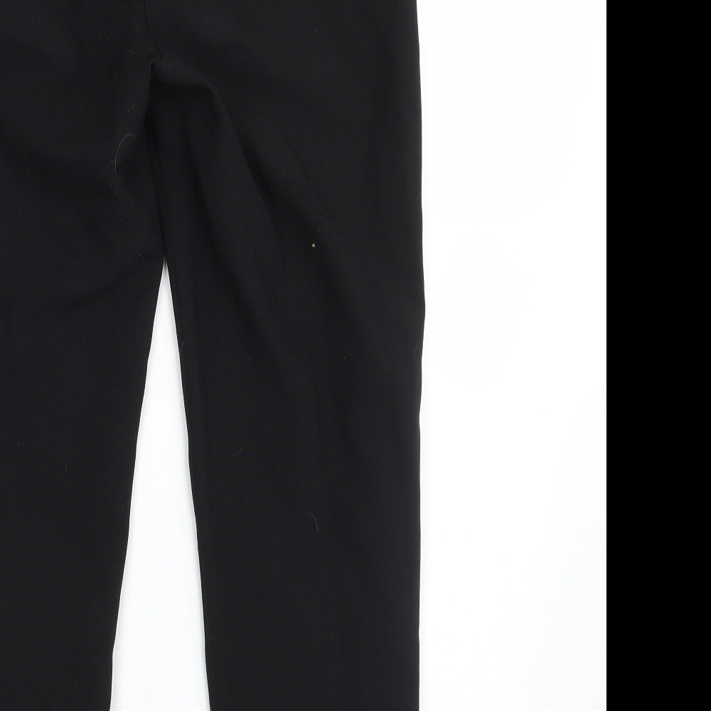 Peacocks Womens Black   Trousers  Size 8 L27 in