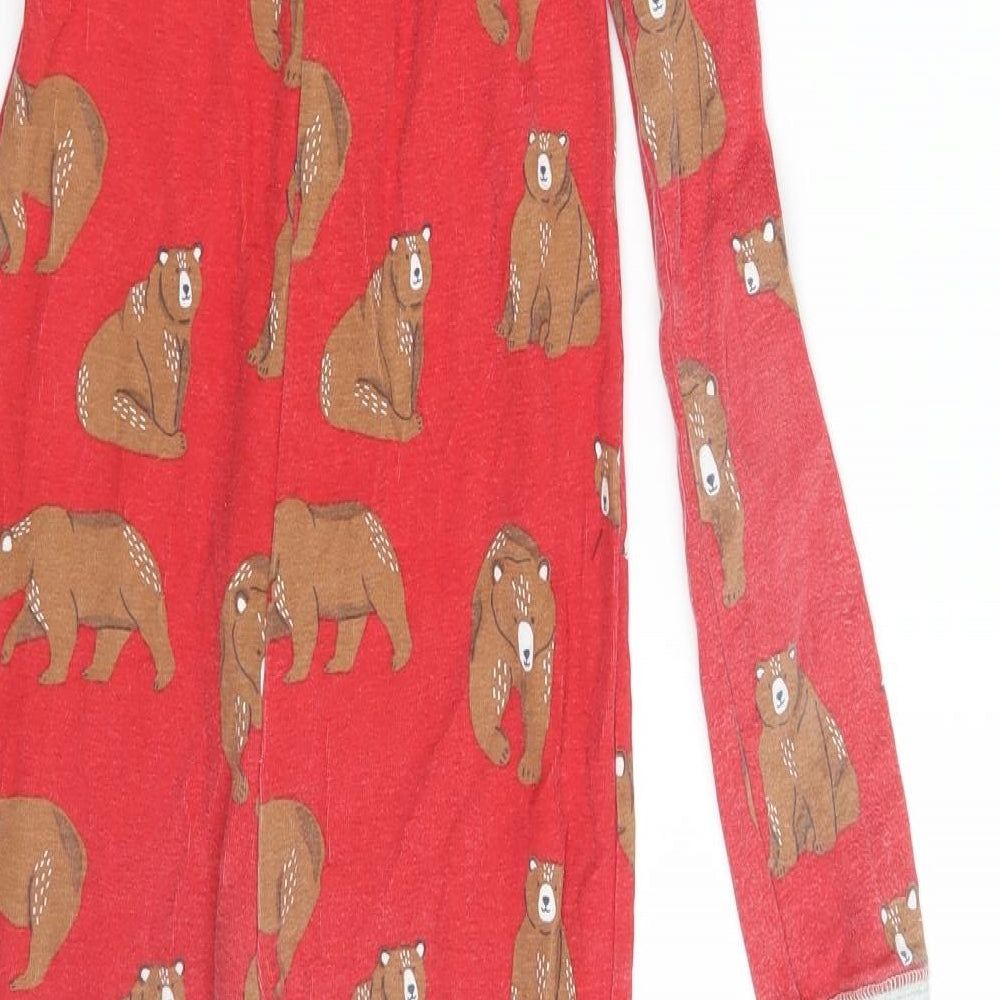 Mini Boden Boys Red Animal Print   One Piece Size 10 Years  - Inside Leg 21 Inches
