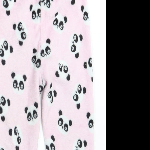 Young Dimension Girls Pink Animal Print  Sweatpants Trousers Size 6-7 Years - Inside Leg 18 Inches