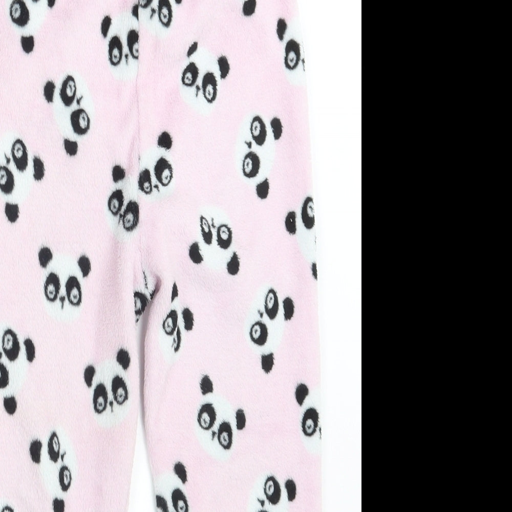 Young Dimension Girls Pink Animal Print  Sweatpants Trousers Size 6-7 Years - Inside Leg 18 Inches