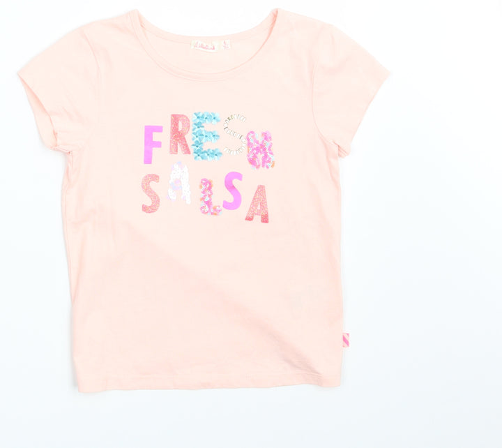 Billieblush Girls Pink   Basic T-Shirt Size 6 Years  - FRESH SALSA