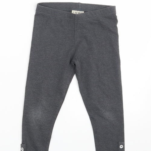 NEXT Girls Grey   Jegging Trousers Size 6 Years - Inside Leg 16 Inches