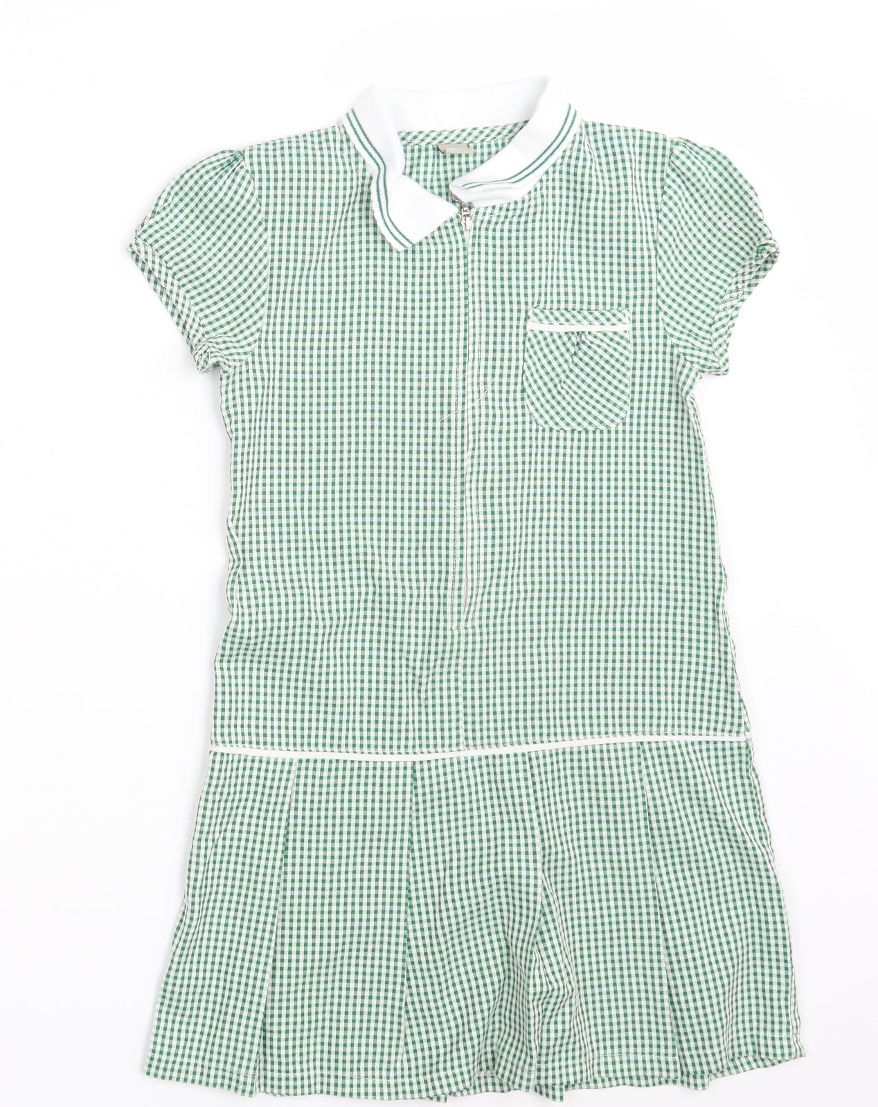 TU Girls Green Camouflage  Shirt Dress  Size 6 Years  - School Wear