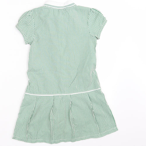 TU Girls Green Camouflage  Shirt Dress  Size 6 Years  - School Wear