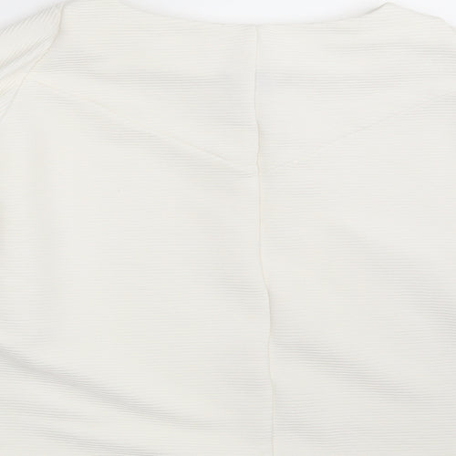 H&M Womens Ivory   Pullover Sweatshirt Size M