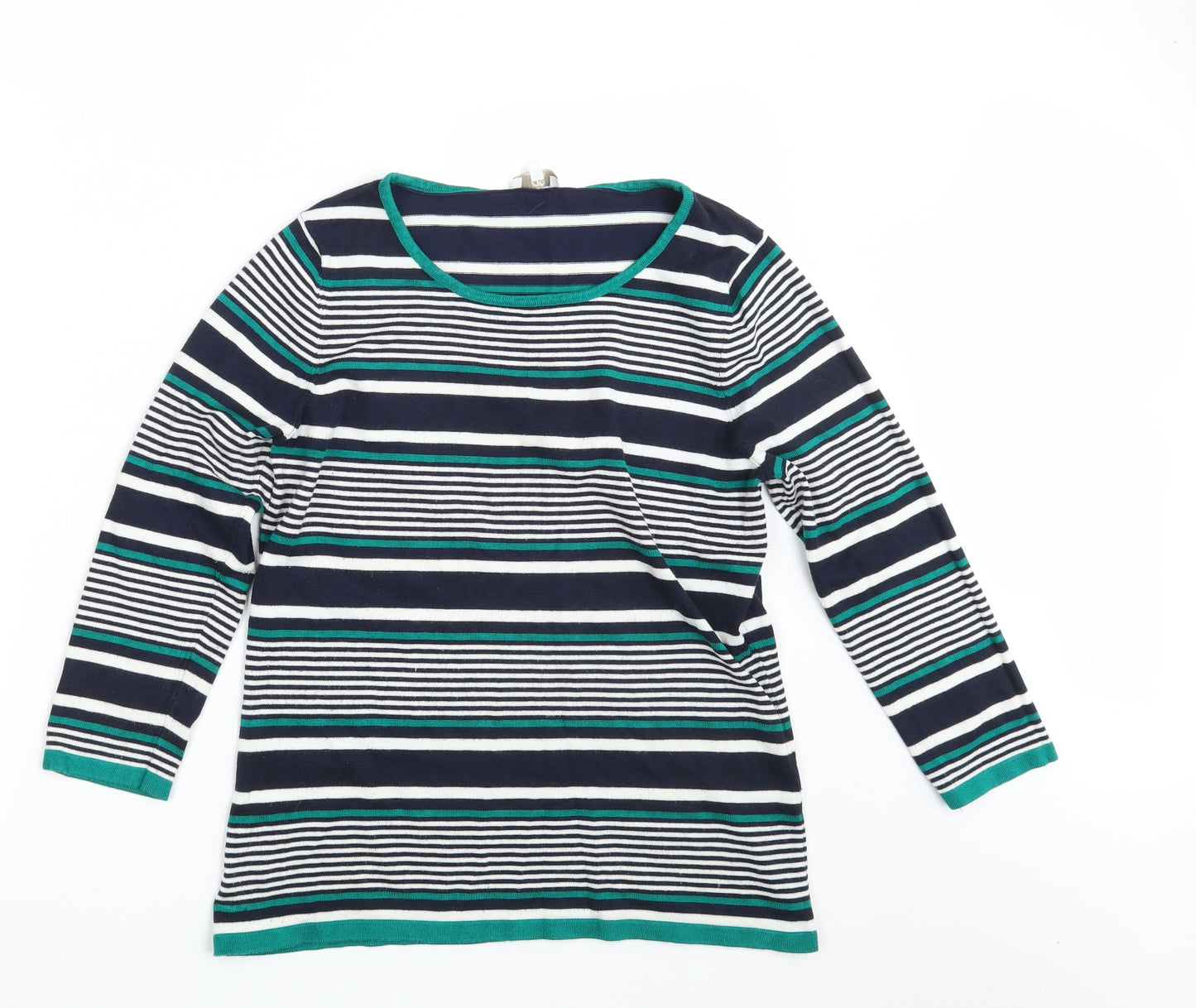 CC Womens Multicoloured Striped  Pullover Sweatshirt Size M