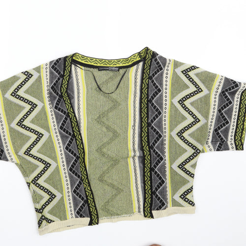 Atmosphere Womens Multicoloured Argyle/Diamond  Wrap Jumper Size 10