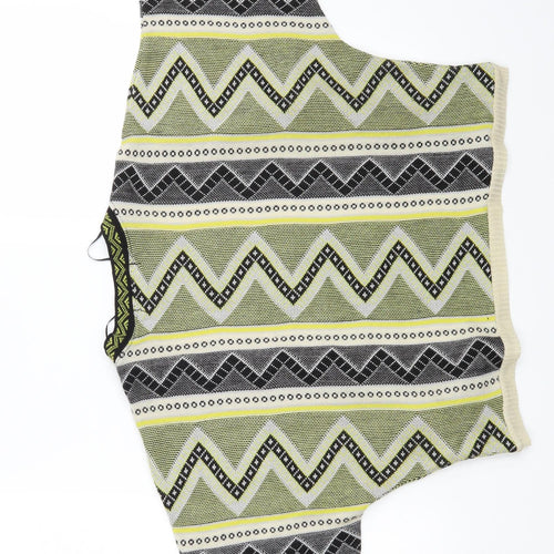 Atmosphere Womens Multicoloured Argyle/Diamond  Wrap Jumper Size 10