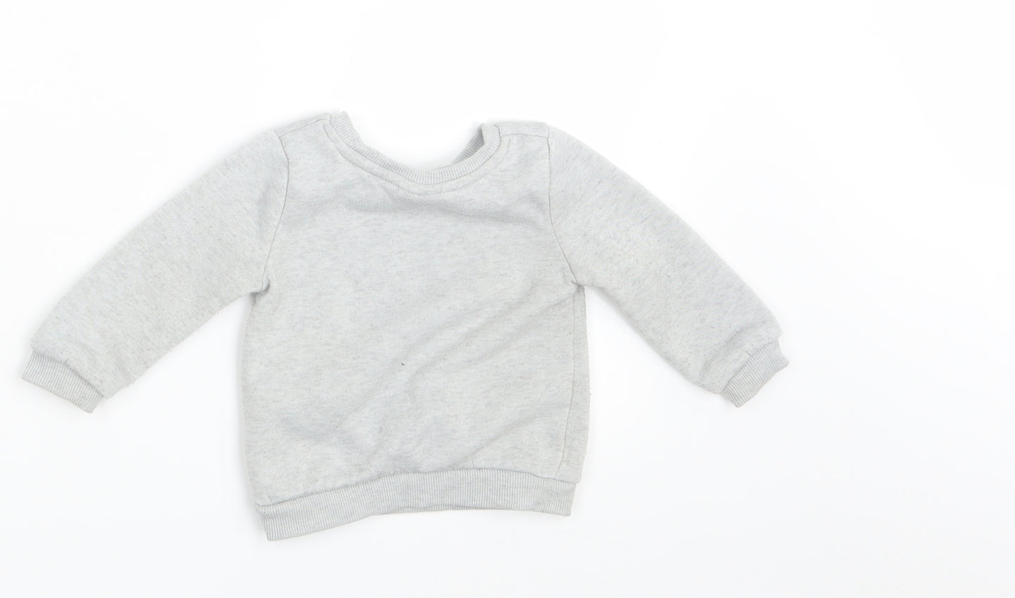 So Cute Baby Grey  Knit Pullover Jumper Size 6-9 Months