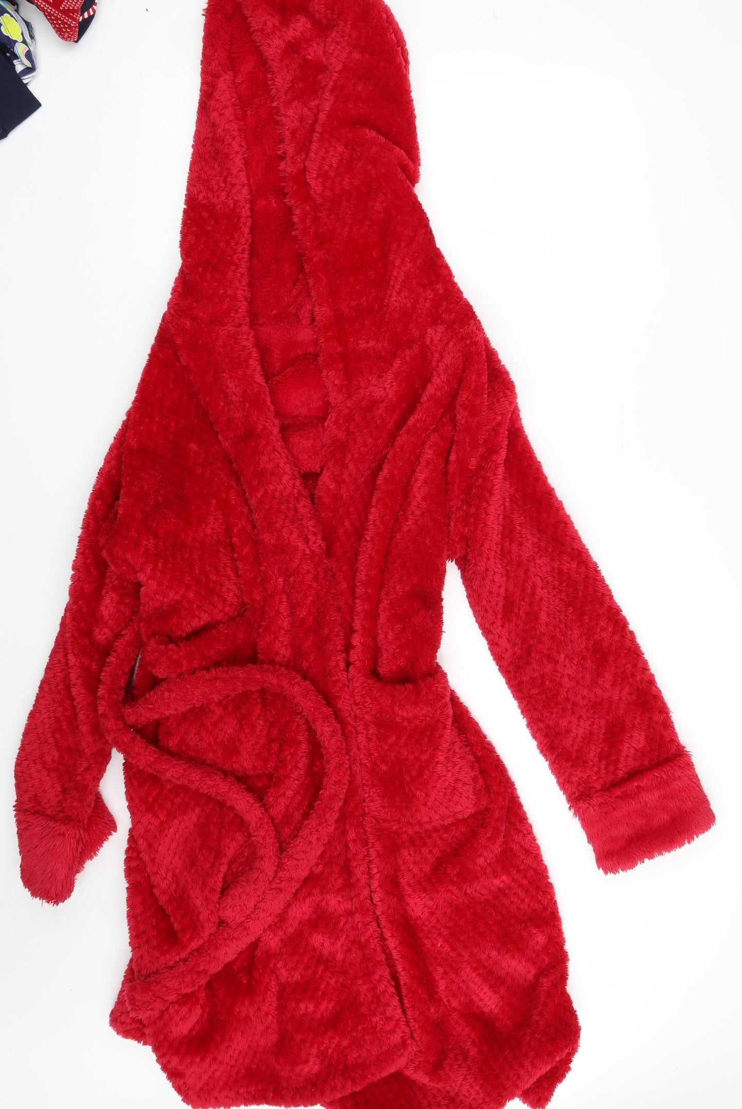 Peacocks Womens Red Solid  Babydoll Robe Size 10